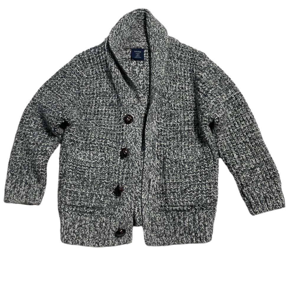 Grandpa Cardigan Charcoal gray Baby gap 2 years